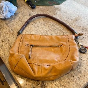The Sak Tan Buttery Leather Boho Purse